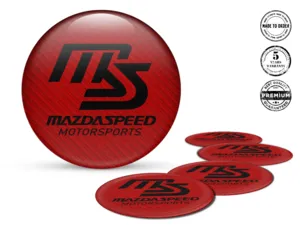 Mazda Speed Radembleme Stil Hochwertige Gewölbte Labels